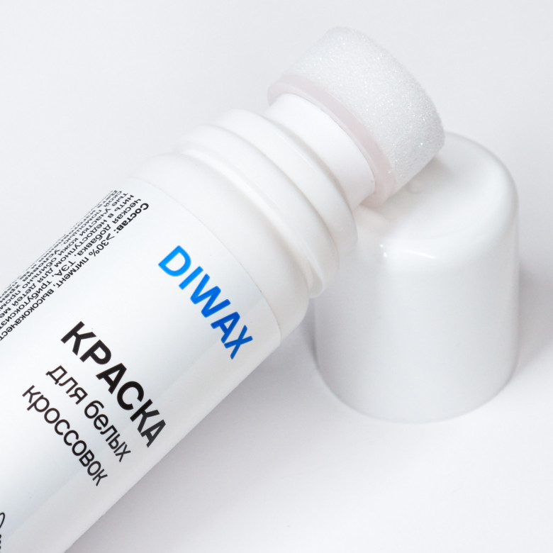 DIWAX Краска для белых кроссовок и белой обуви 75 мл 2