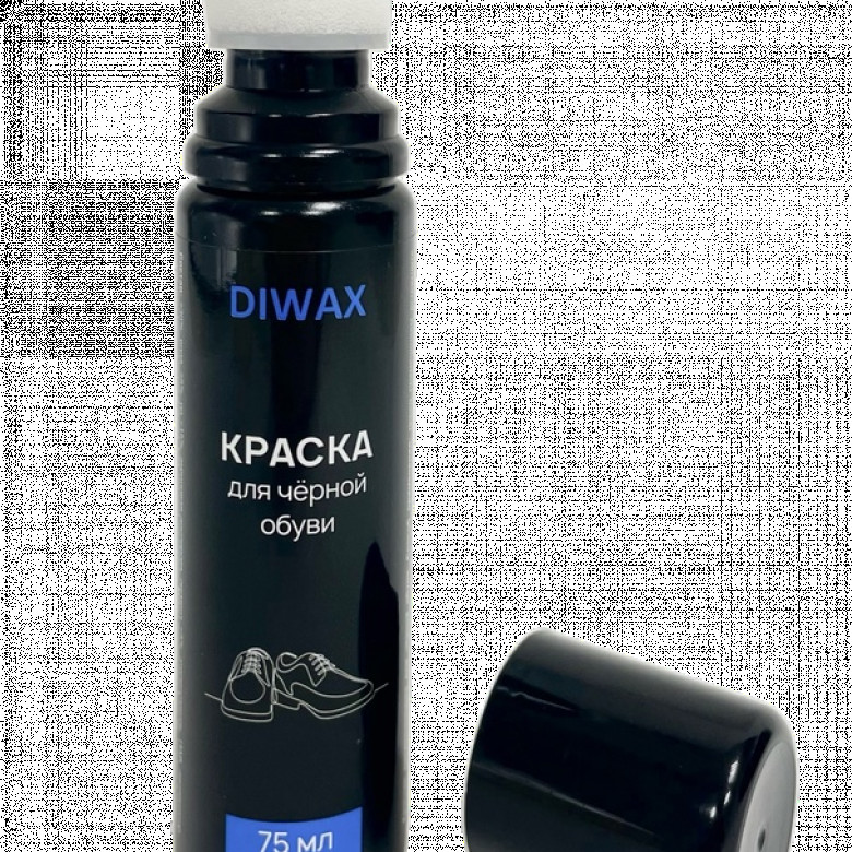 DIWAX Краска для черной обуви 75  мл 1